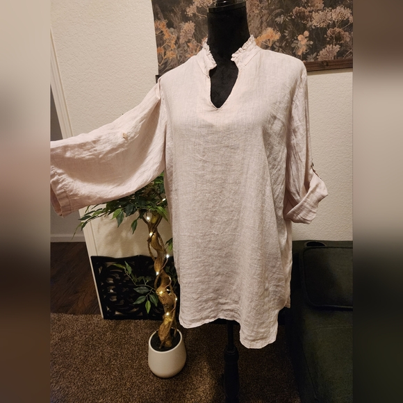 Rosemarine Tops - Lightweight tan tunic